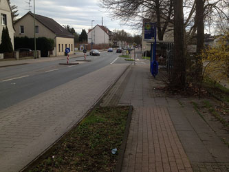 Ende des Radwegs